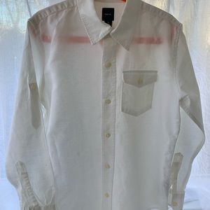 GAP linen/cotton white shirt boys size L (10)